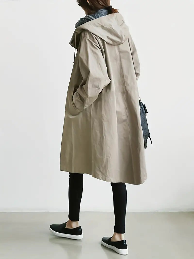 Women's Hooded Trench Coat — View 1