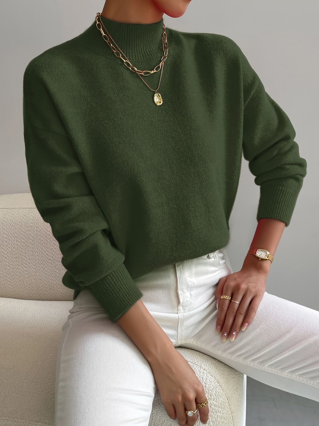 Women's Turtleneck Sweater — View 20