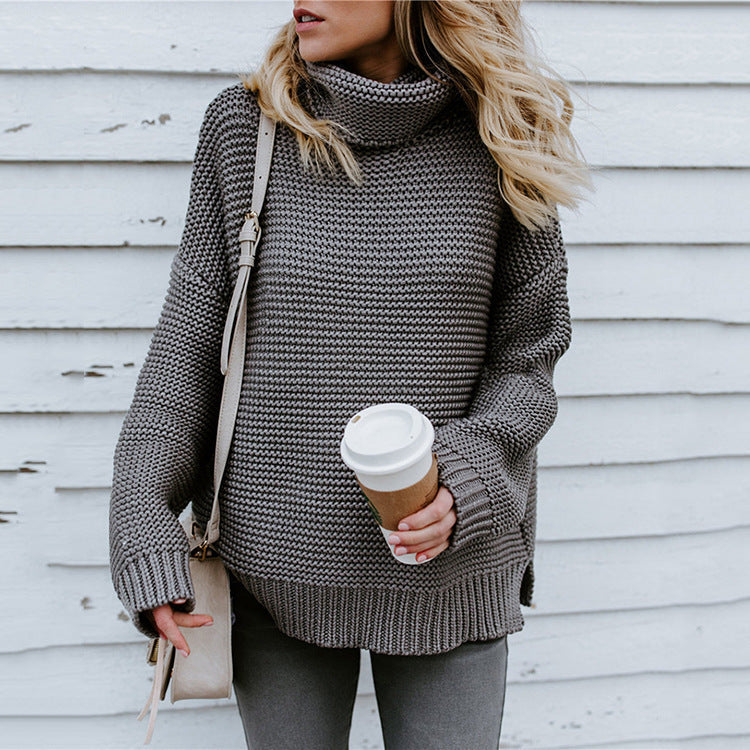 Women's Textured Turtleneck Sweater — View 1