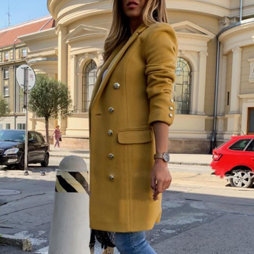 Women's Double Breasted Trench Coat — View 1