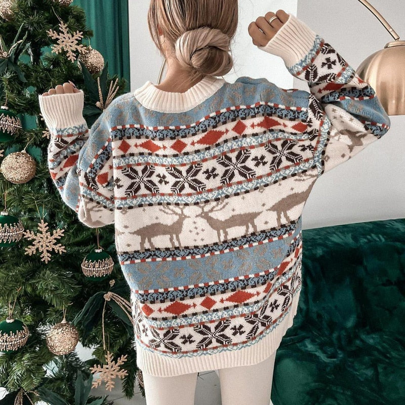 Women's Holiday Turtleneck Sweater — View 7