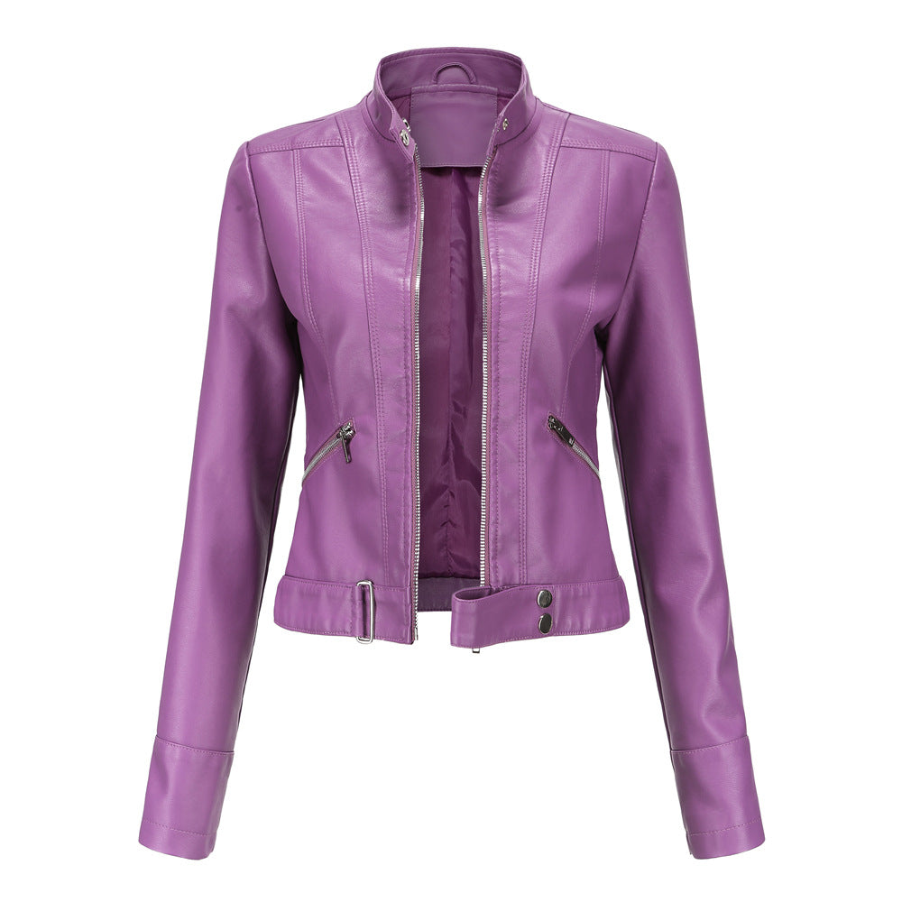 Women's Leather Look Jacket — View 6