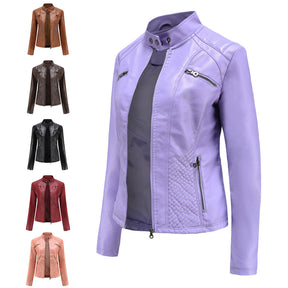 Women's Leather Look Jacket — View 11