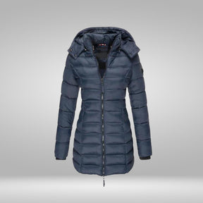 Women's Hooded Longline Coat — View 3