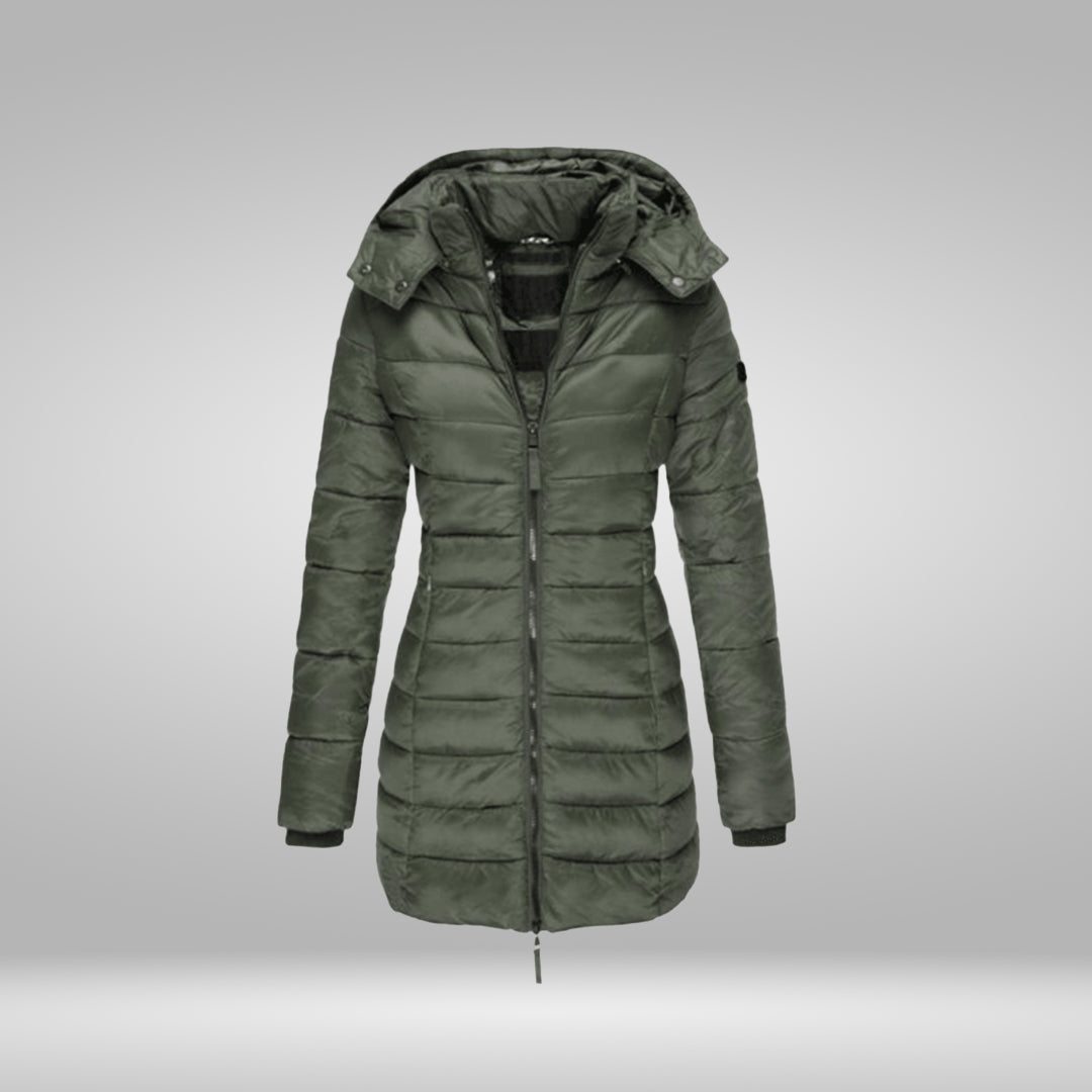 Women's Hooded Longline Coat — View 4