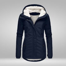 Women's Wool Blend Hooded Coat — View 4