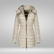 Women's Hooded Longline Coat — View 6