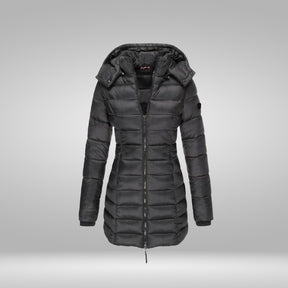 Women's Hooded Longline Coat — View 2