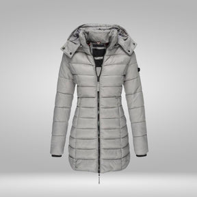 Women's Hooded Longline Coat — View 5