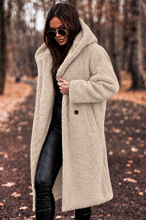 Women's Hooded Teddy Coat — View 15