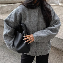 Women's Oversized Bomber Jacket — View 2