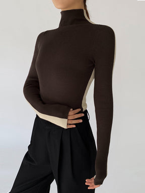 Women's Long Sleeve Turtleneck Sweater — View 16