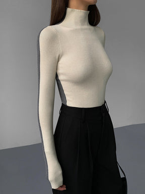 Women's Long Sleeve Turtleneck Sweater — View 3