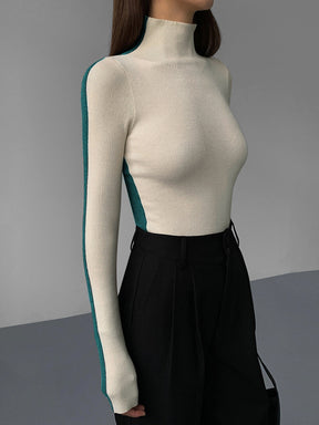 Women's Long Sleeve Turtleneck Sweater — View 12