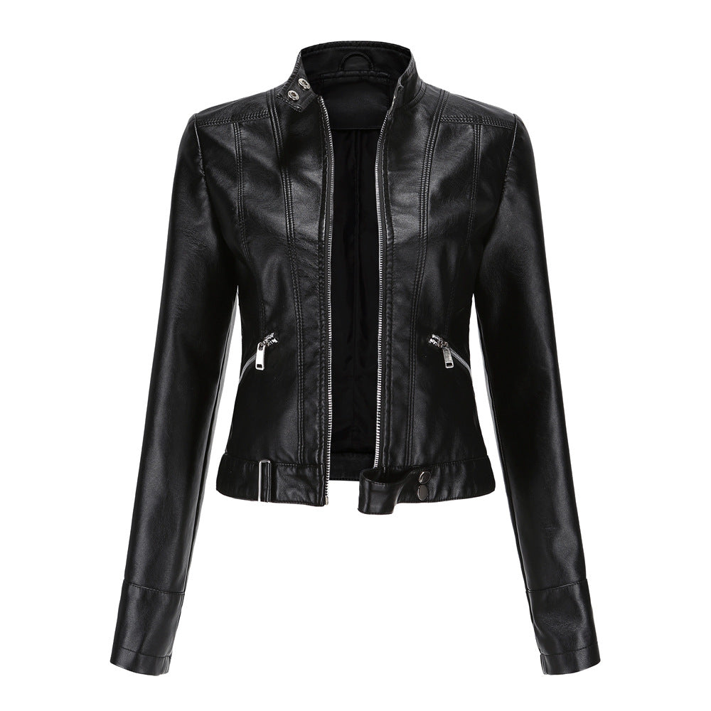 Women's Reversible Leather Look Jacket — View 1