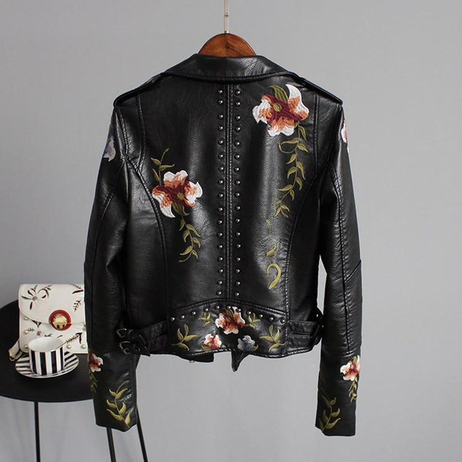 Women's Floral Studded Jacket — View 2