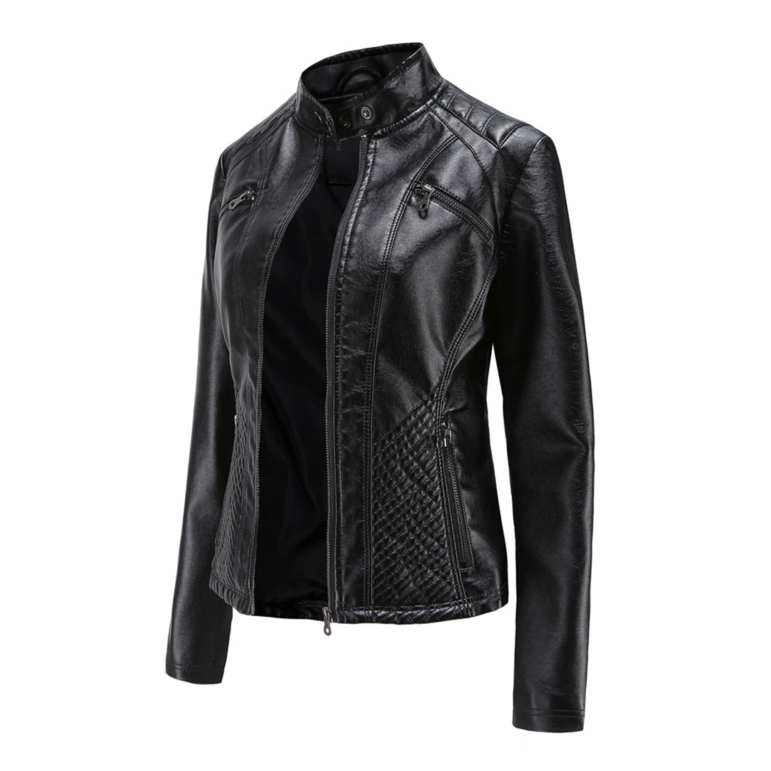 Women's Leather Look Jacket — View 7