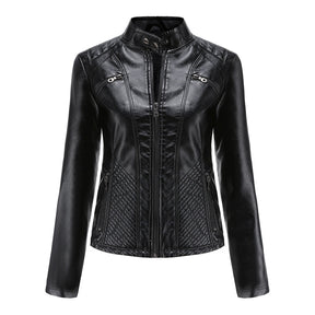 Women's Leather Look Jacket — View 9