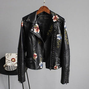 Women's Floral Studded Jacket — View 8