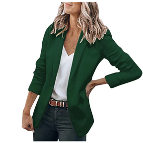 Women's Relaxed Open-Front Blazer | Jacqueline in Navy - Juana Fashion