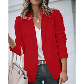 Women's Relaxed Open-Front Blazer | Jacqueline in Yellow - Juana Fashion