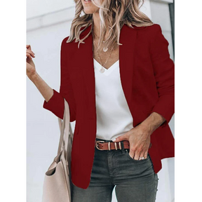 Women's Relaxed Open-Front Blazer | Jacqueline in Green - Juana Fashion