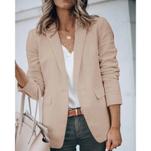 Women's Relaxed Open-Front Blazer | Jacqueline in Green - Juana Fashion