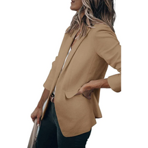 Women's Relaxed Open-Front Blazer | Jacqueline in Green - Juana Fashion