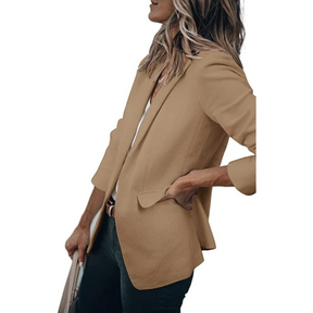 Women's Relaxed Open-Front Blazer | Jacqueline in Green - Juana Fashion