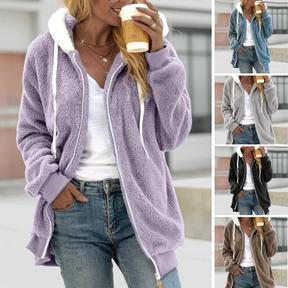 Women's Relaxed Fit Hooded Coat — View 1