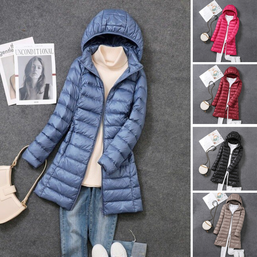 Women's Longline Puffer Coat — View 1