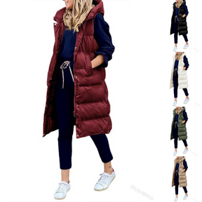 Women's Wool Longline Sleeveless Vest — View 11