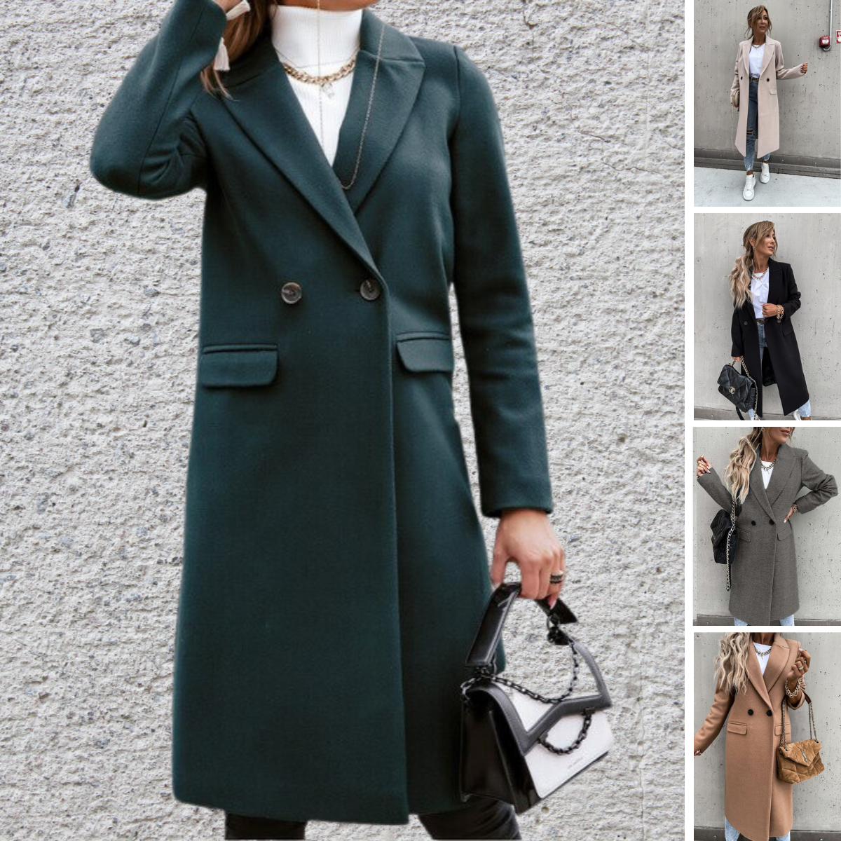 Women's Wool Longline Coat — View 1