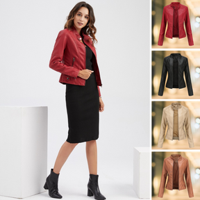 Women's Faux Leather Jacket — View 1