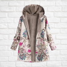 Women's Printed Hooded Long Sleeve Jacket — View 4