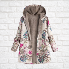 Women's Printed Hooded Long Sleeve Jacket — View 4