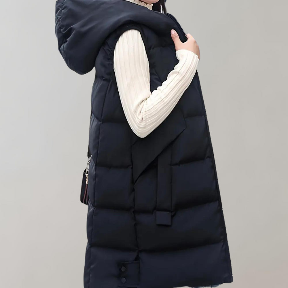 Women's Hooded Longline Jacket — View 1