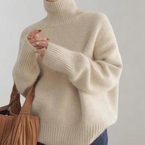 Women's Oversized Turtleneck Sweater — View 6