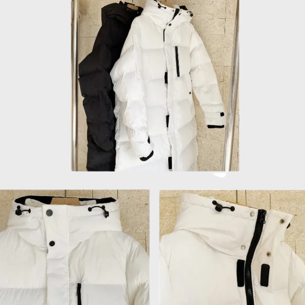 Women's Longline Puffer Coat — View 6