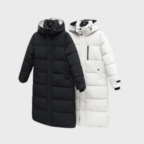 Women's Longline Puffer Coat — View 8