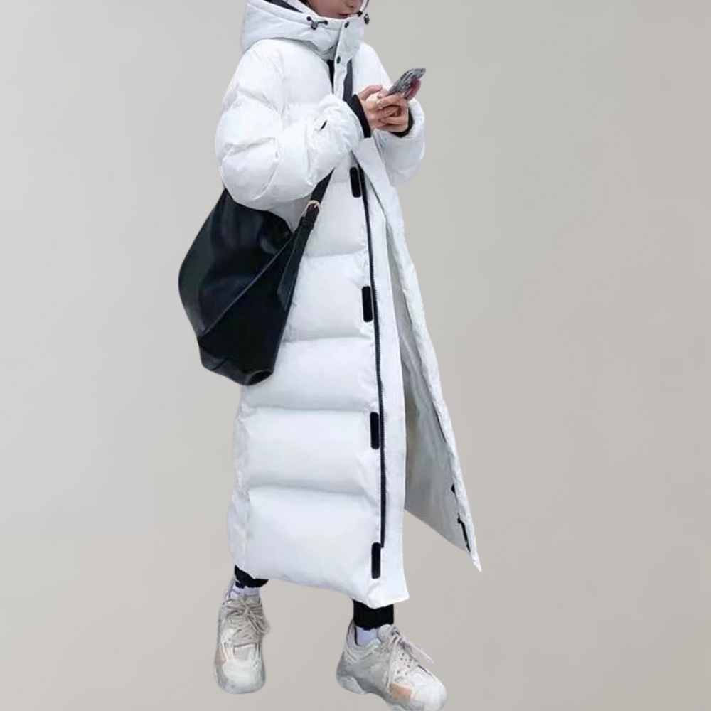 Women's Longline Puffer Coat — View 4