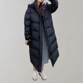 Women's Longline Puffer Coat — View 9