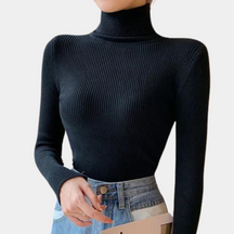 Women's Ribbed Turtleneck Sweater — View 7