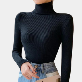 Women's Ribbed Turtleneck Sweater — View 7