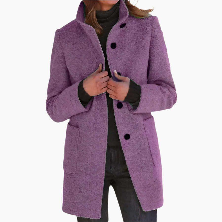 Women's Classic Winter Coat | Jessica in Black - Juana Fashion