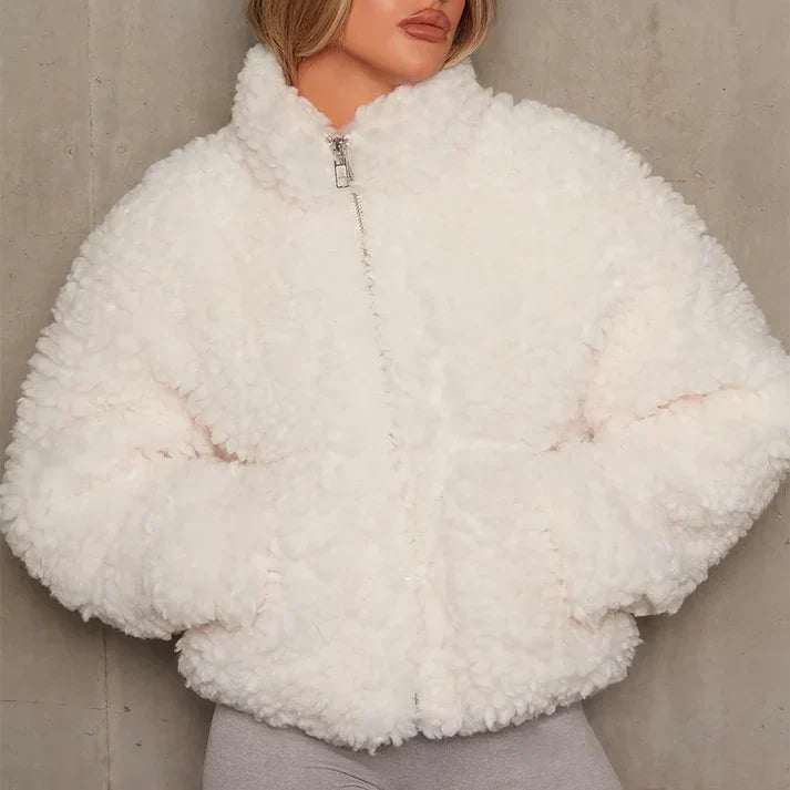 Women's Zip Front Teddy Jacket — View 4