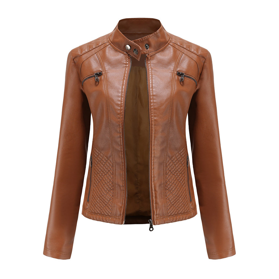 Women's Leather Look Jacket — View 13