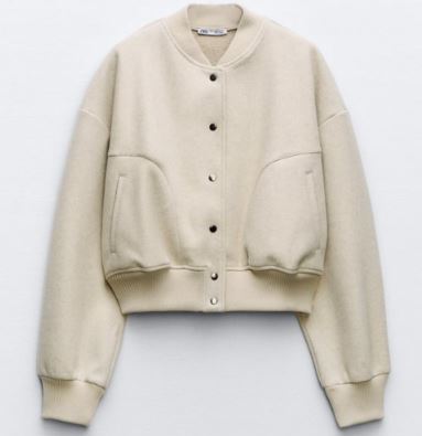 Women's Cropped Bomber Jacket — View 1