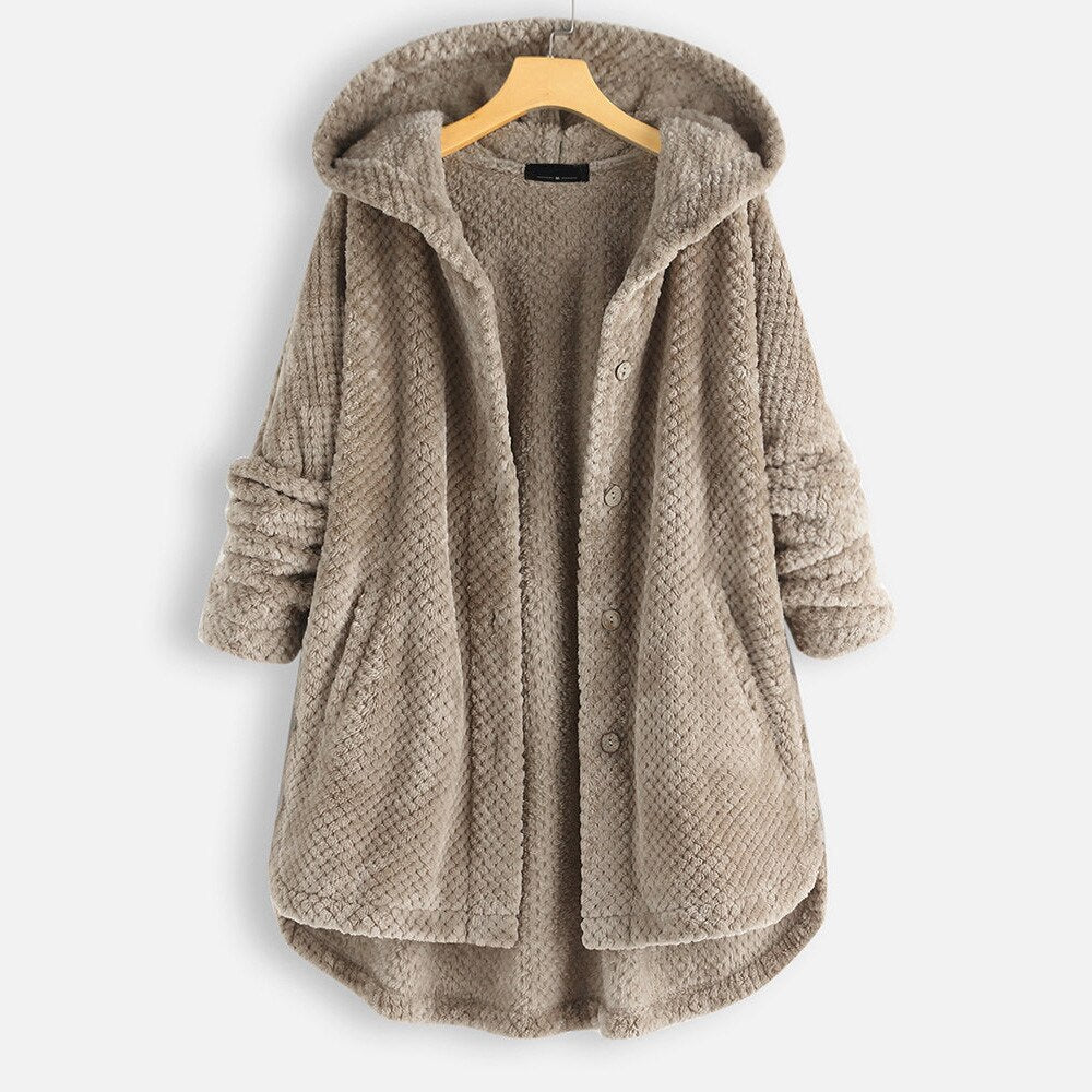 Women's Oversized Hooded Plus Size Jacket — View 1