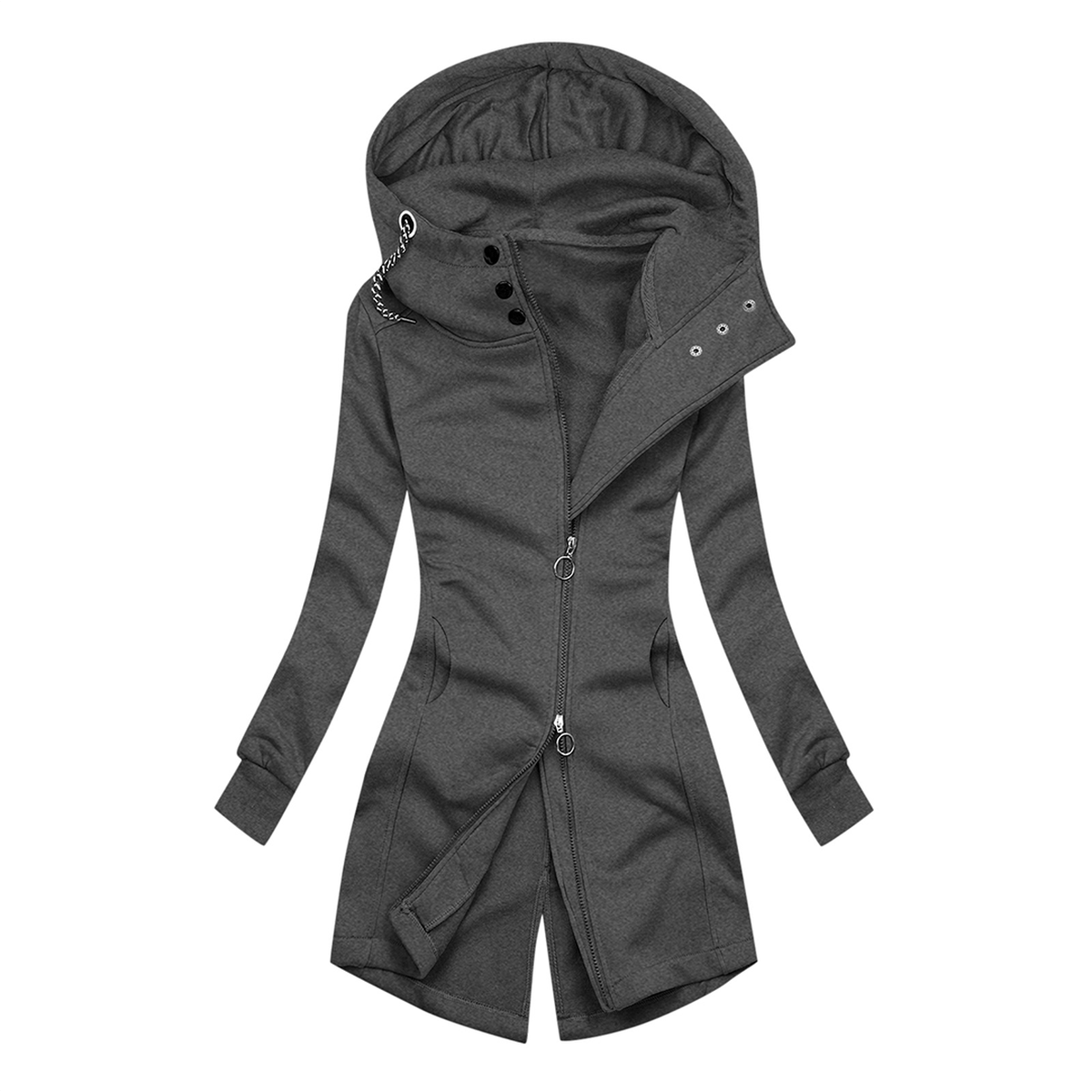 Women's Fitted Hooded Jacket — View 3